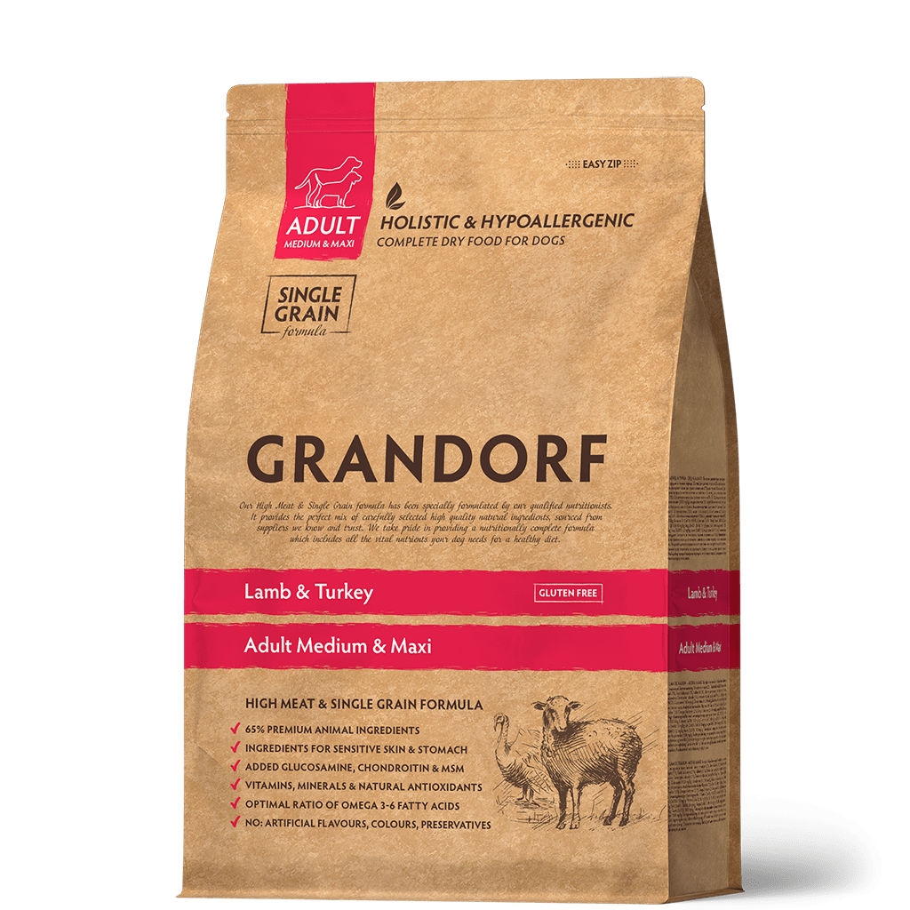 Grandorf сухой корм для собак средних и крупных пород, ягненок с индейкой, 3 кг<