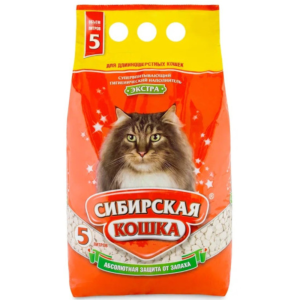 Наполнитель Сибирская кошка "Экстра" впитывающий, 5 л