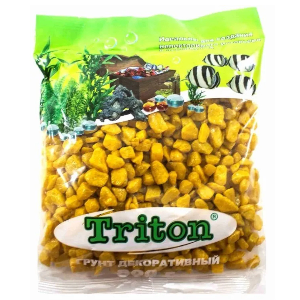 Triton Грунт блестящий, желтый, 800 г<