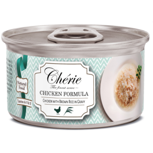 Cherie Chicken Formula консервы для кошек, курица с бурым рисом в соусе, 80 г