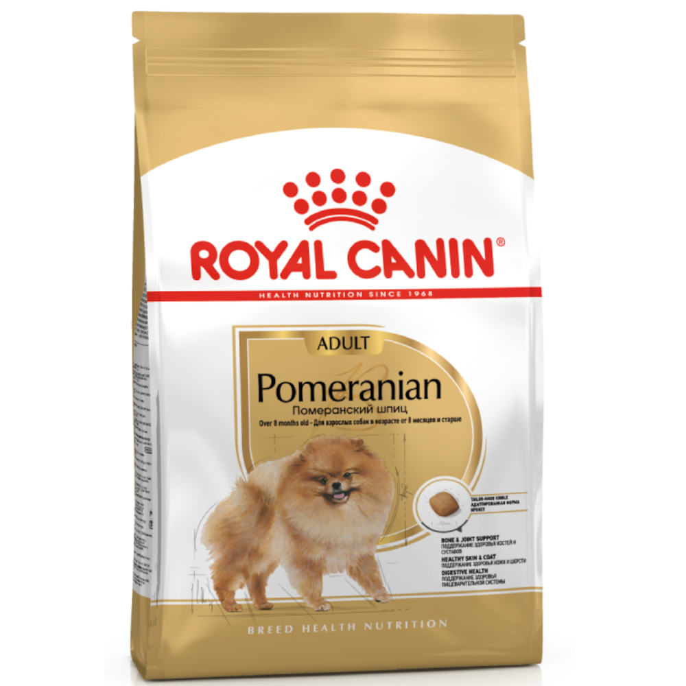 Royal Canin сухой корм для взрослых собак породы Померанский шпиц, Pomeranian Adult, 1,5 кг<
