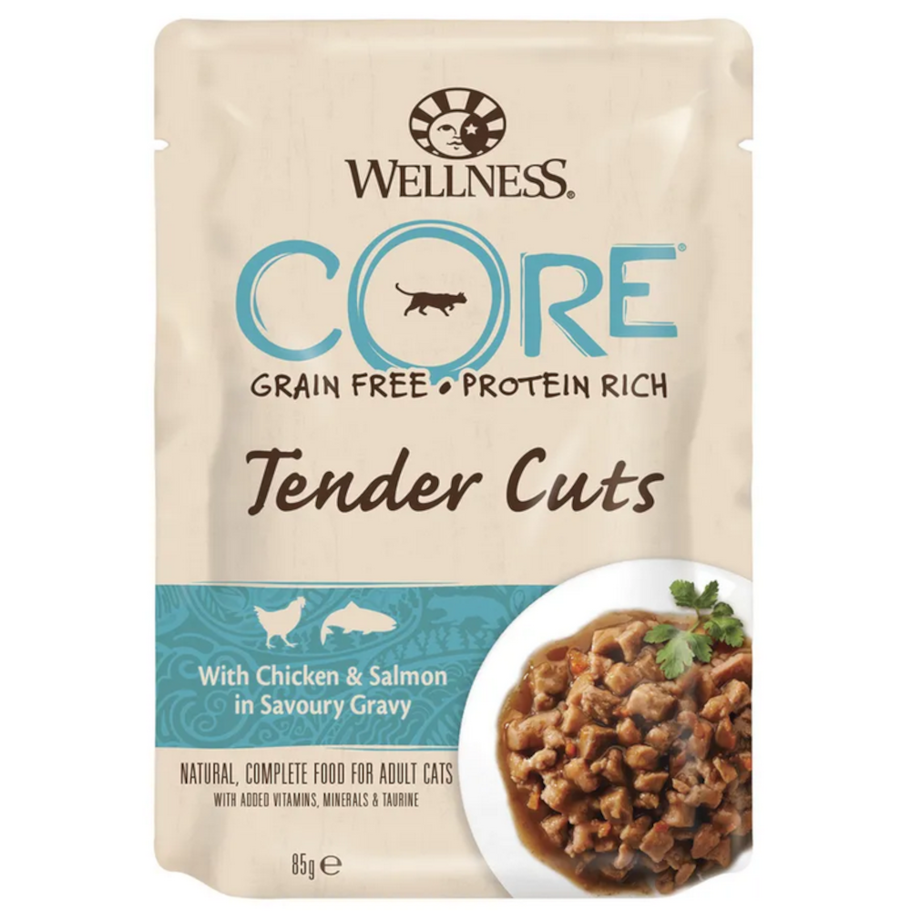Wellness Core консервы для кошек, курица с лососем в соусе, 85 г<
