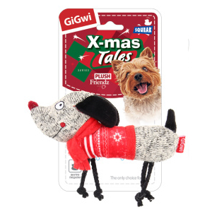 GiGwi Игрушка для собак "Собака" с пищалкой, 18 см