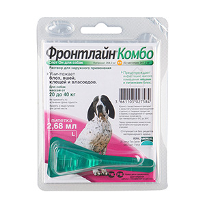 Фронтлайн Комбо L капли инсектоакарицидные для собак 20-40 кг