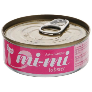 Mi-Mi консервы для кошек, с мясом омара в желе, 80 г