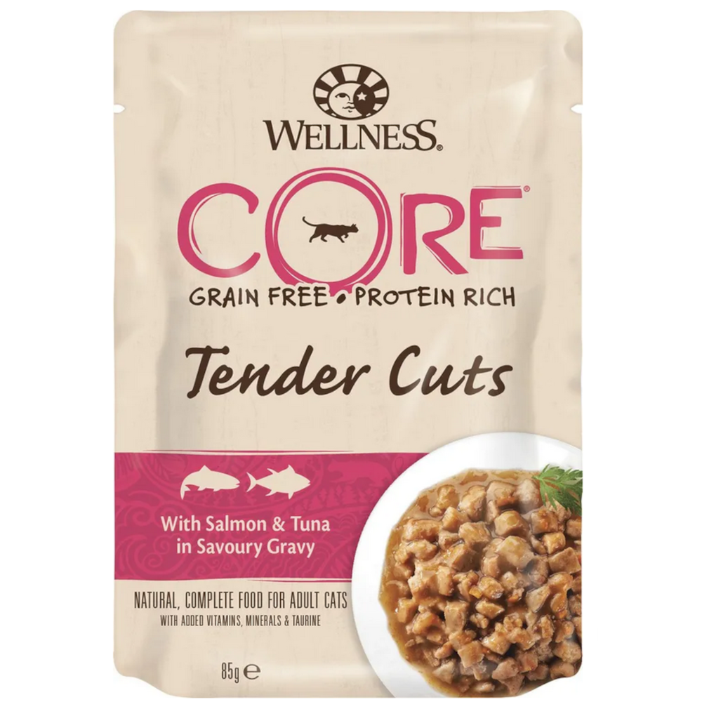 Wellness Core консервы для кошек, лосось с тунцом в соусе, 85 г<