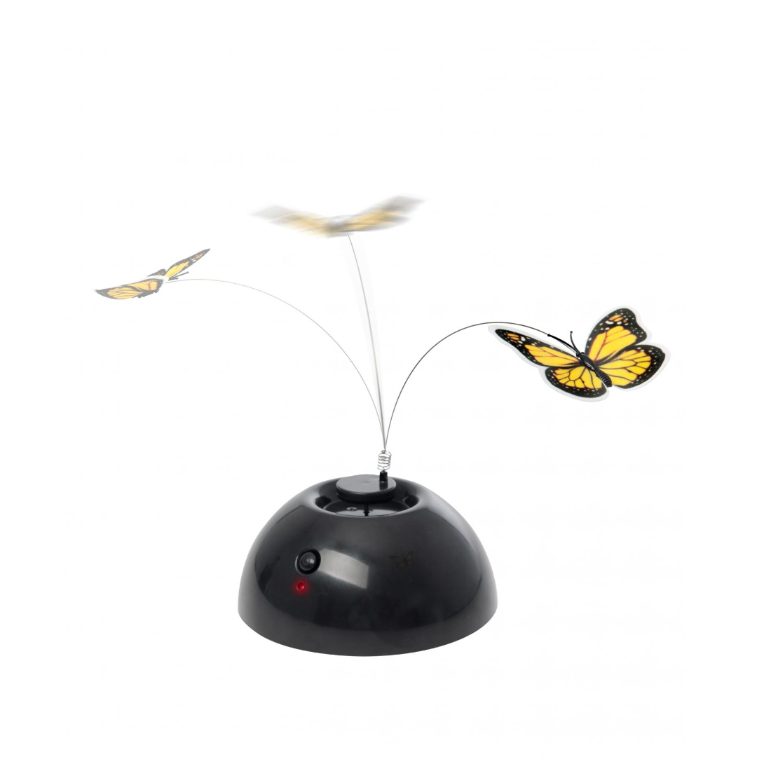 MPets интерактивная игрушка для кошек "DANCING Butterfly", черная<
