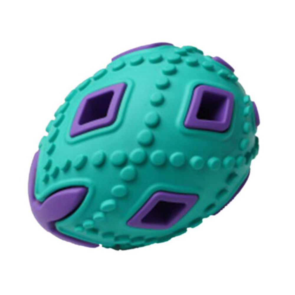 Homepet игрушка для собак "Яйцо" бирюзово-фиолетовое, каучук<
