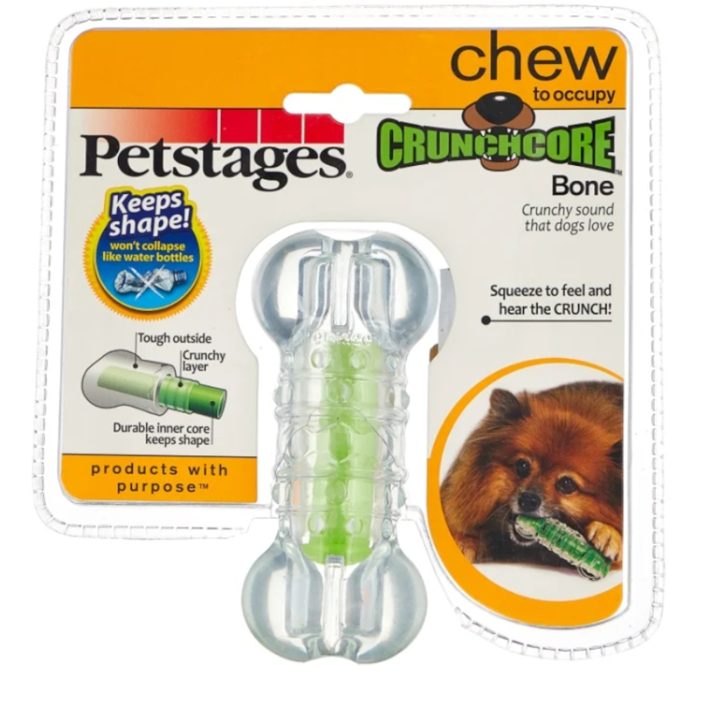 Petstages игрушка для собак "Косточка хрустящая", малая, 10 см<