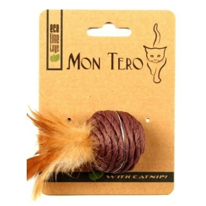 Mon Tero игрушка для кошек "Шар", с кошачьей мятой, фиолетовый