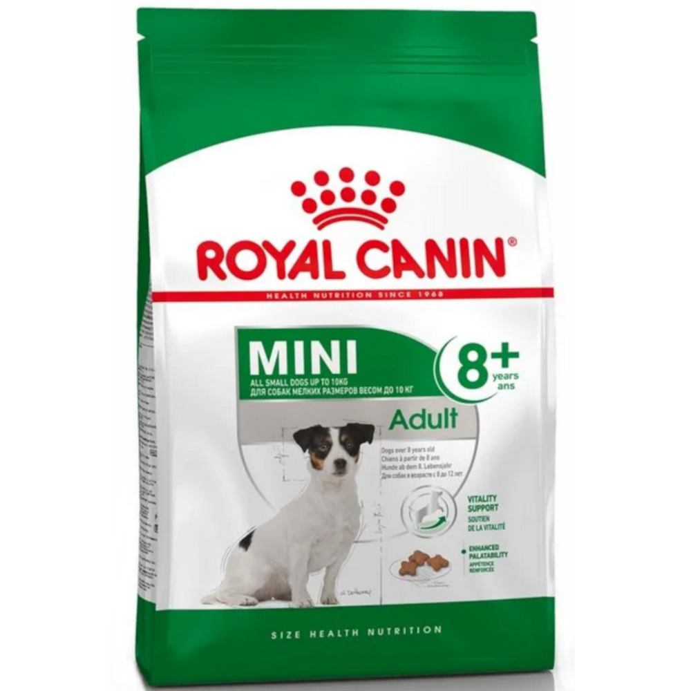 Royal Canin сухой корм для взрослых собак мелких пород старше 8 лет, Mini Adult 8+, 4 кг<