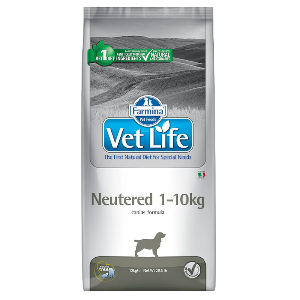 Farmina VL диета для взрослых стерилизованных собак всех пород весом до 10 кг, Neutered Canine, 2 кг<