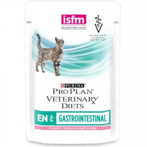 Pro Plan диетические консервы для кошек с лососем, заболевания ЖКТ, Gasrointestinal EN, 85 г