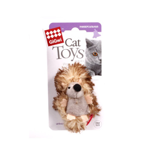 GiGwi игрушка для кошек "Ежик" с погремушкой