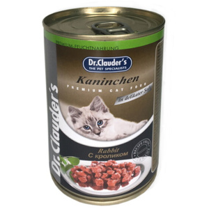 Dr.Clauder`s консервы для взрослых кошек с кроликом, 415 г
