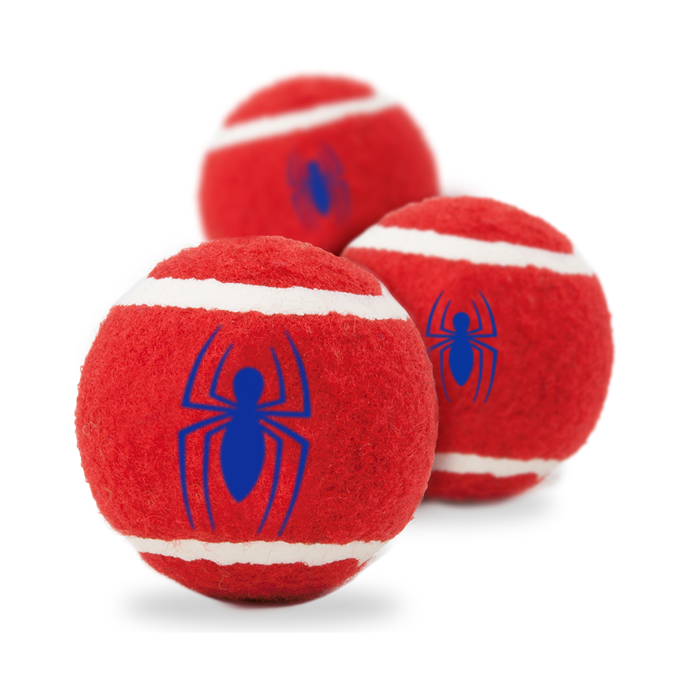 Buckle-Down игрушка для собак теннисные мячики, Человек-паук, красный, 3 шт<