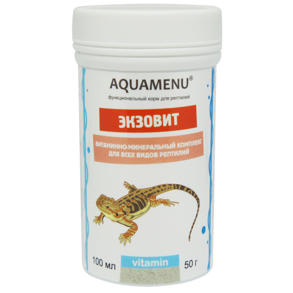Aquamenu Экзовит витаминно-минеральный комплекс для всех видов рептилий, 100 мл<