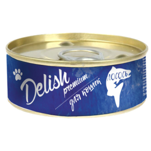 Delish Premium консервы для кошек, лосось, 100 г