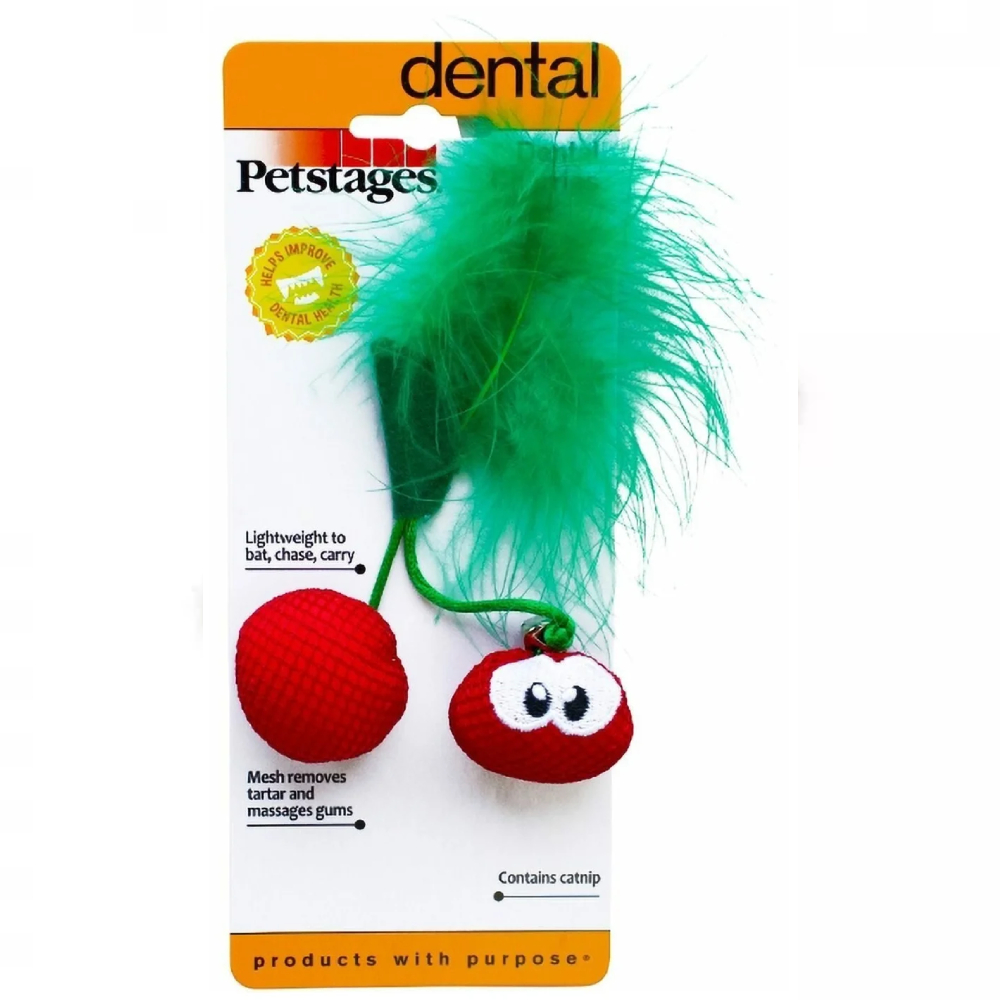 Petstages Dental игрушка для кошек "Вишни"<