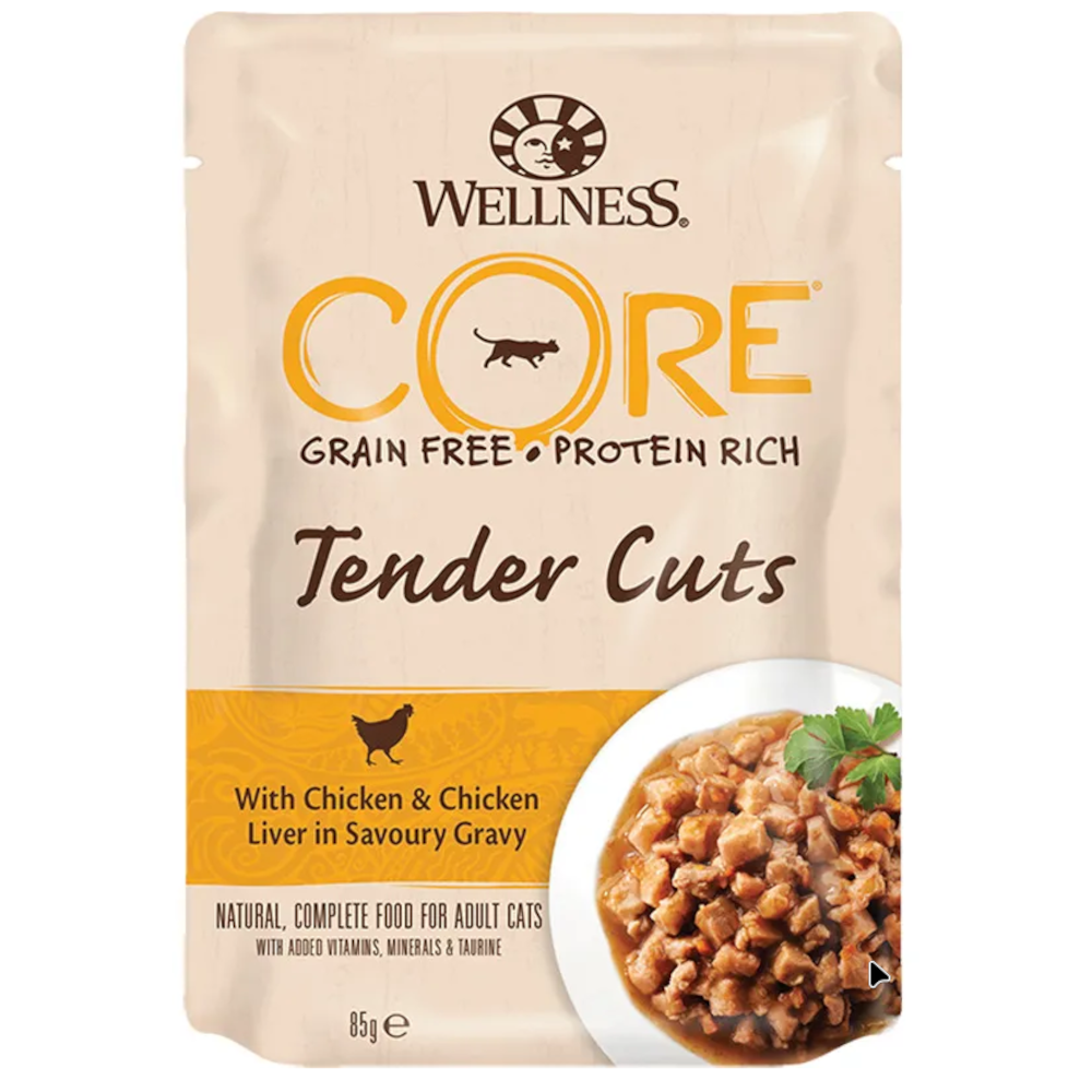 Wellness Core консервы для кошек, курица с печенью в соусе, 85 г<