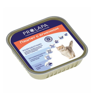 ProLapa консервы для кошек, паштет с ягненком, 100 г