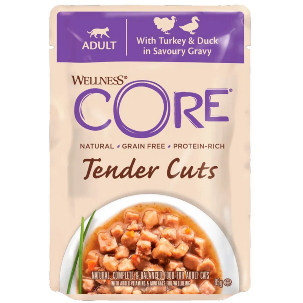Wellness Core консервы для кошек, индейка с уткой в соусе, 85 г<