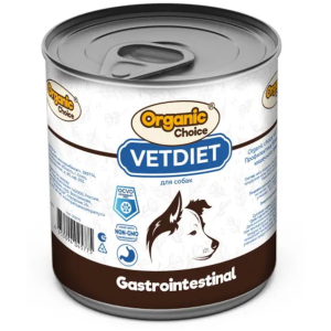 Organic Choice Vet Gastrointestinal консервы для собак, профилактика болезней ЖКТ, 340 г