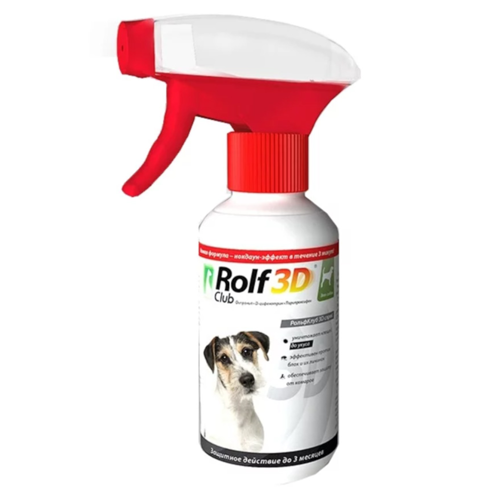 Rolf Club спрей инсектоакарицидный для собак, 200 мл<
