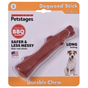 Petstages игрушка для собак Mesquite Dogwood палочка с ароматом барбекю, маленькая, 16 см