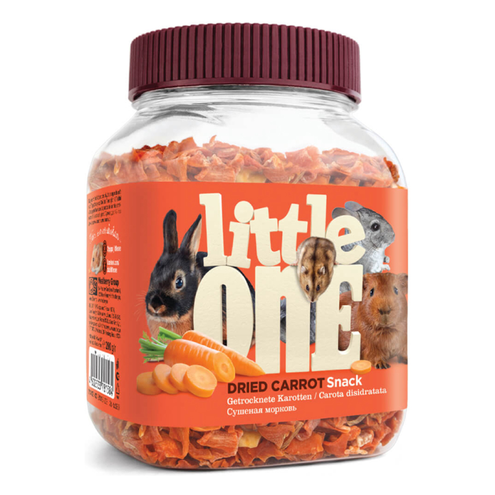 Little One лакомство для грызунов "Сушеная морковь", 150 г<