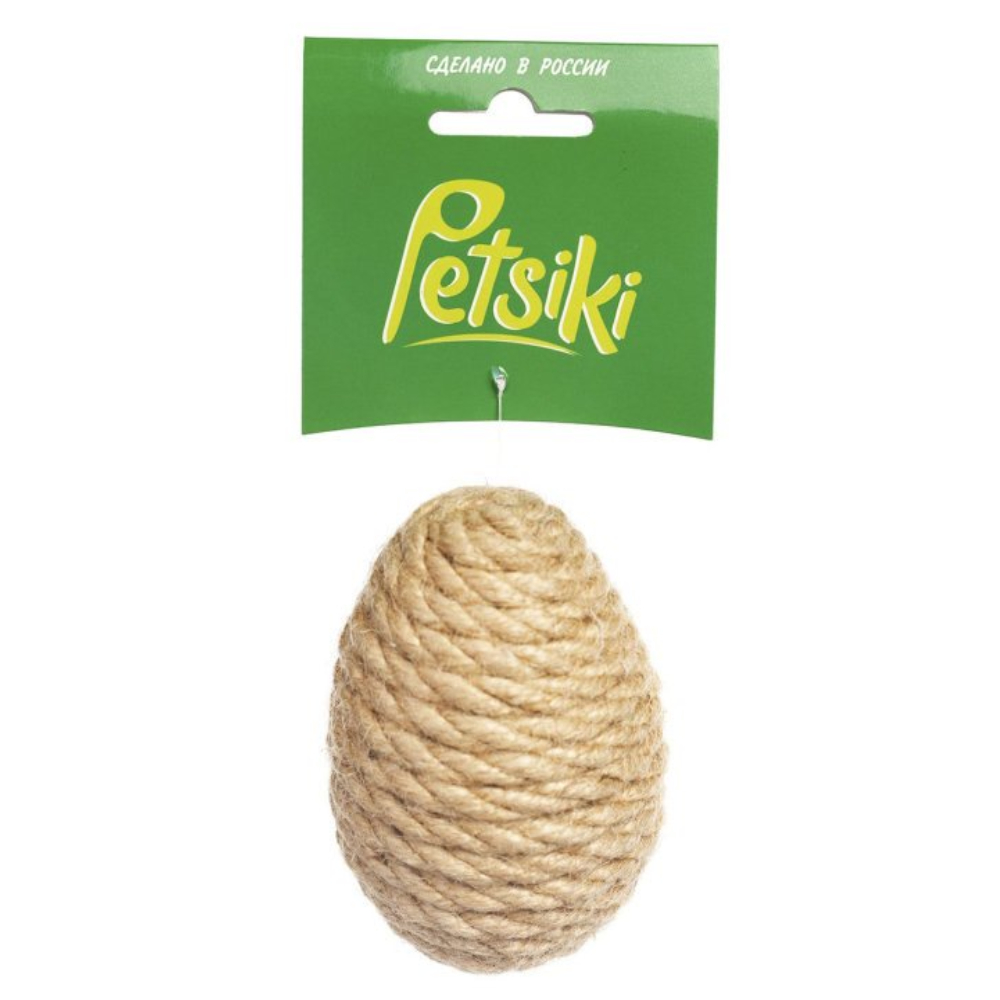 Petsiki Игрушка-когтеточка "Яйцо миниатюрное", 8 см<