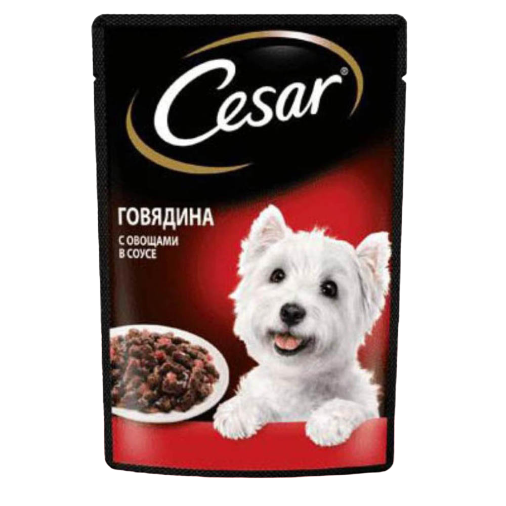 Cesar консервы для собак, говядина с овощами, 85 г<