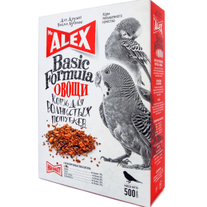 Mr.Alex Basic Formula корм для волнистых попугаев Овощи, 500 г