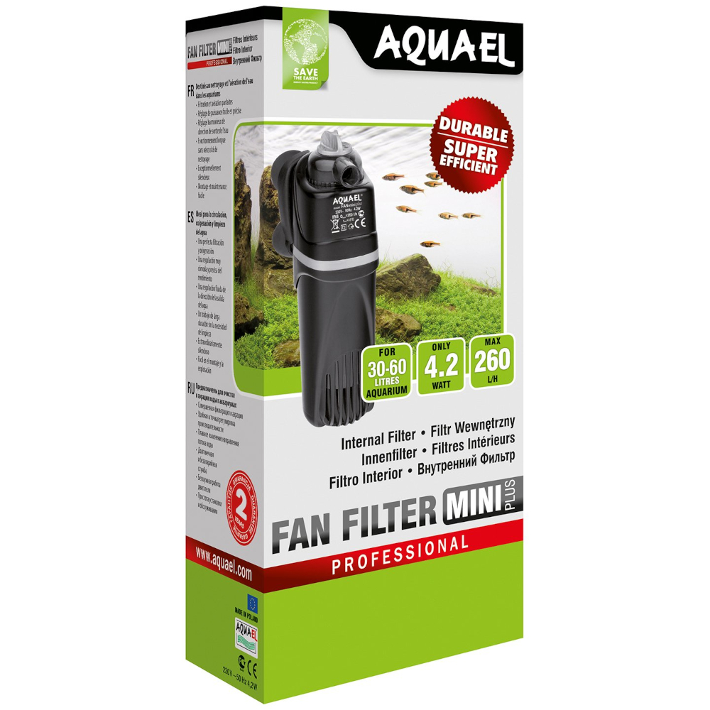 Aquael Фильтр внутренний Fan Mini plus, 30-60 л<