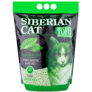 Наполнитель Сибирская кошка Tofu, зеленый чай, 12 л