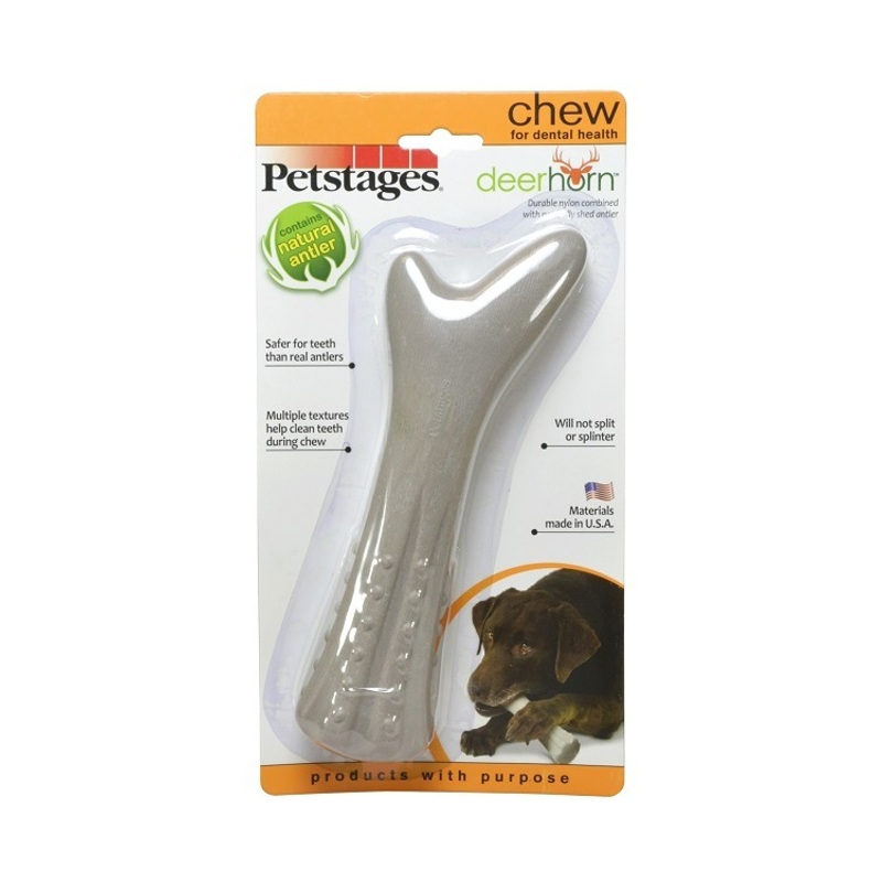 Petstages игрушка для собак Deerhorn с оленьими рогами, большая<