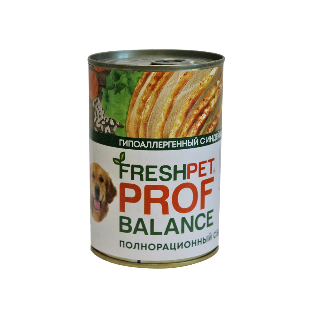 Freshpet Prof Balans консервы для собак, индейка с тыквой, 410 г<