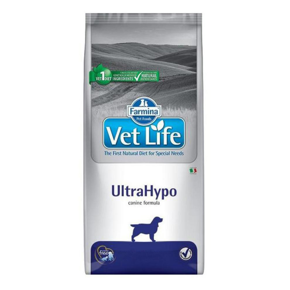 Farmina VL диета для взрослых собак всех пород при аллергиях и атопиях, UltraHypo Canine, 2 кг<