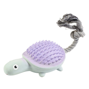 ZooOne Игрушка для собак "Черепаха с канатом", латекс, 26 см