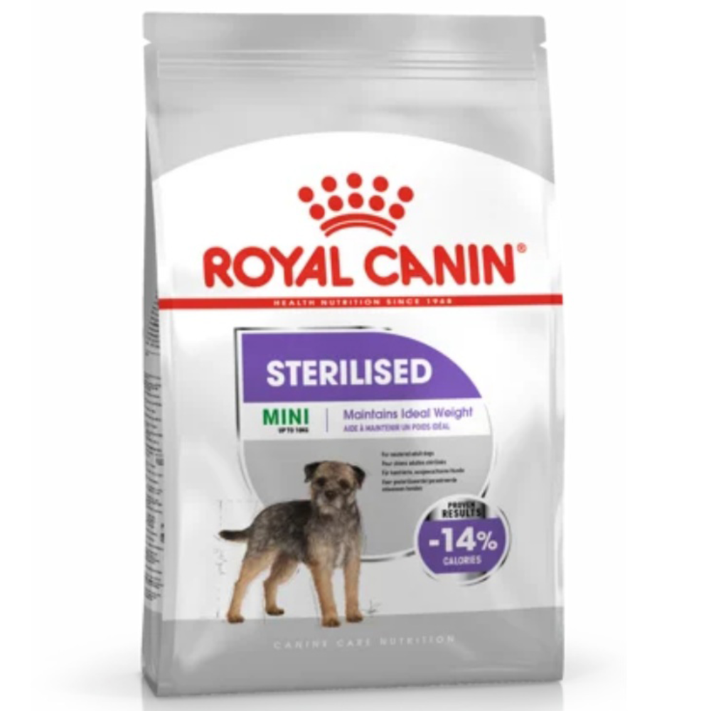 Royal Canin корм для взрослых стерилизованных собак мелких пород, Mini Sterilised, 3 кг<