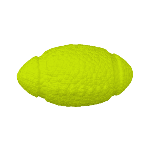 Mr.Kranch игрушка для собак "Мяч регби" неоновый желтый, 14 см