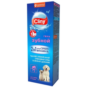 Cliny зубной гель для кошек и собак, 75 мл