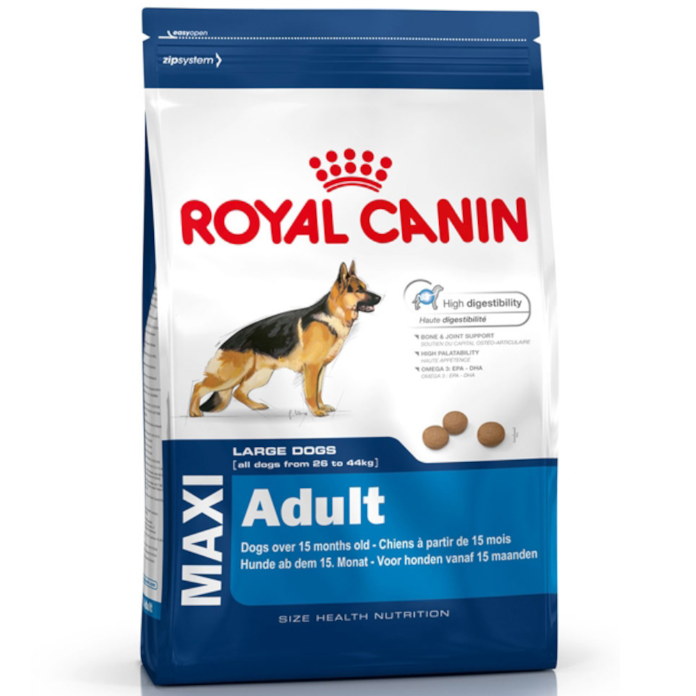 Royal Canin для взрослых собак крупных пород (26-44 кг), Maxi Adult, 3 кг<