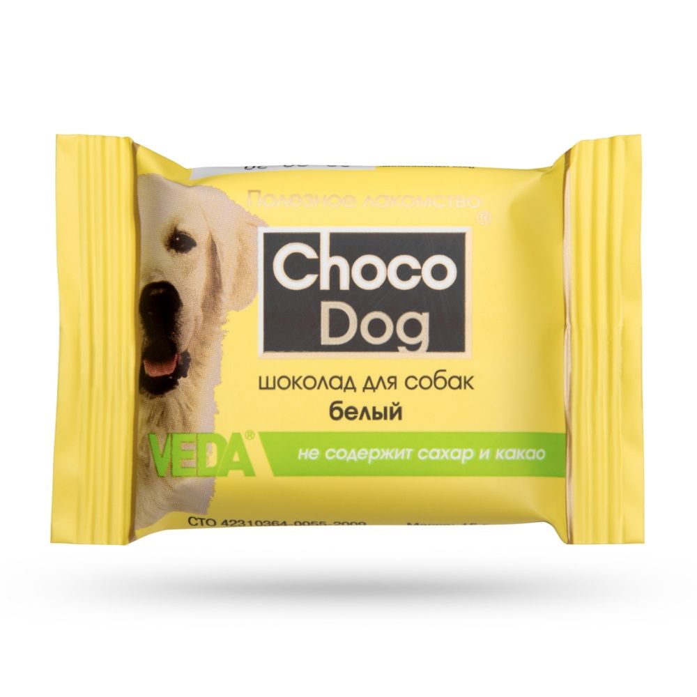 Veda Choco Dog лакомство для собак, белый шоколад<
