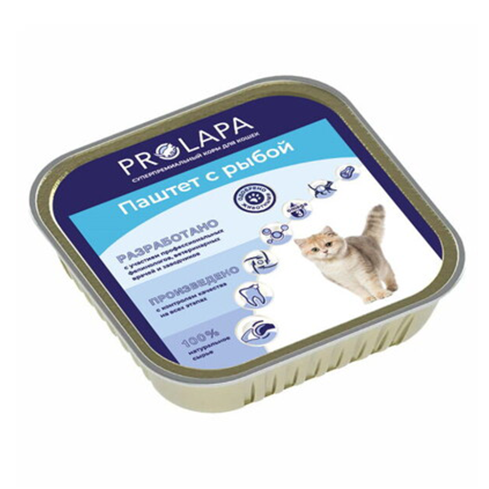 ProLapa консервы для кошек, паштет с рыбой, 100 г<