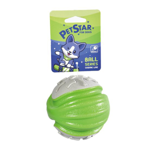 Pet Star Игрушка для собак "Мяч", термопластичная резина, 9 см
