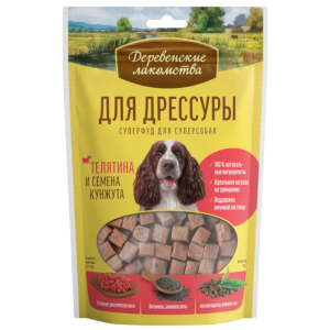 Деревенские лакомства для собак "Суперфуд" телятина с семенами кунжута, 90 г