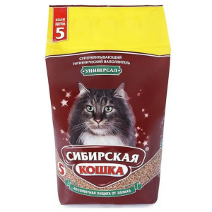 Наполнитель Сибирская кошка "Универсал" впитывающий, 5 л