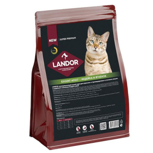Landor сухой корм для привередливых кошек, индейка с ягненком, 400 г