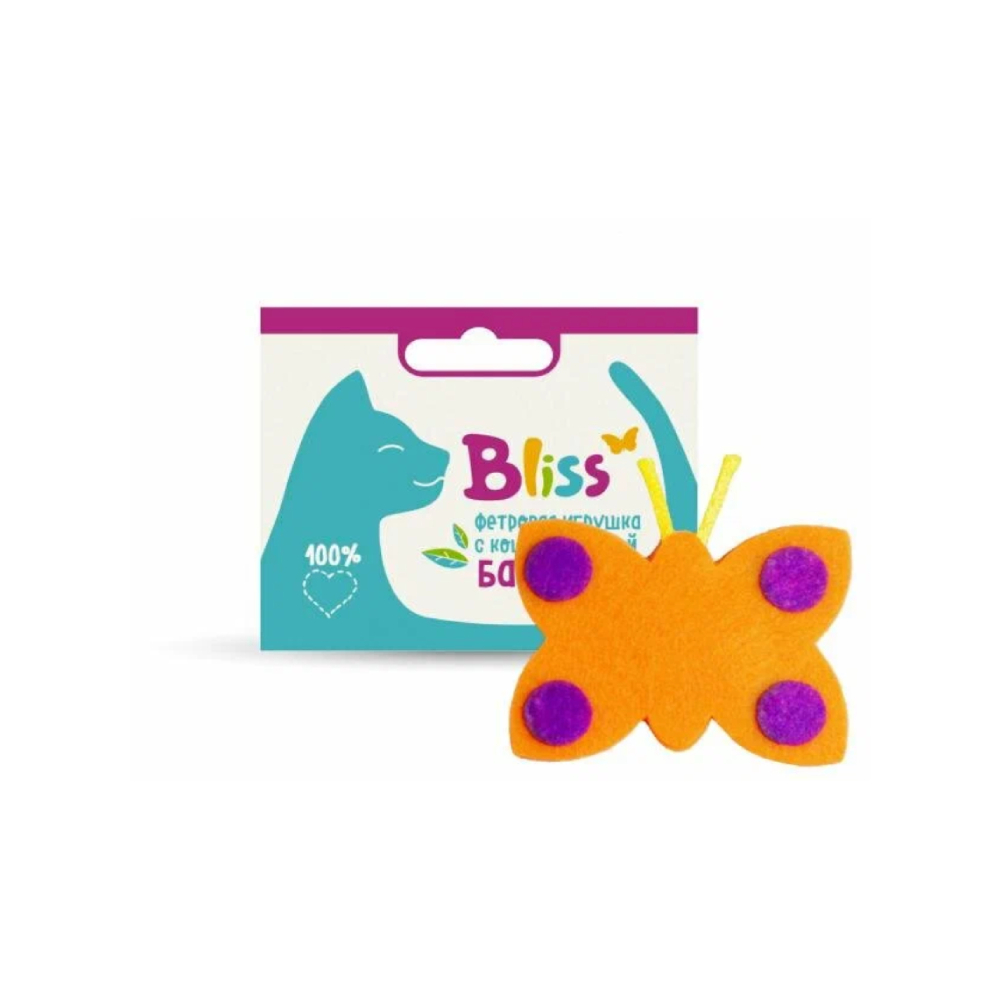 Bliss Игрушка для кошек Бабочка с кошачьей мятой<